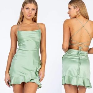 Princess Polly green dress